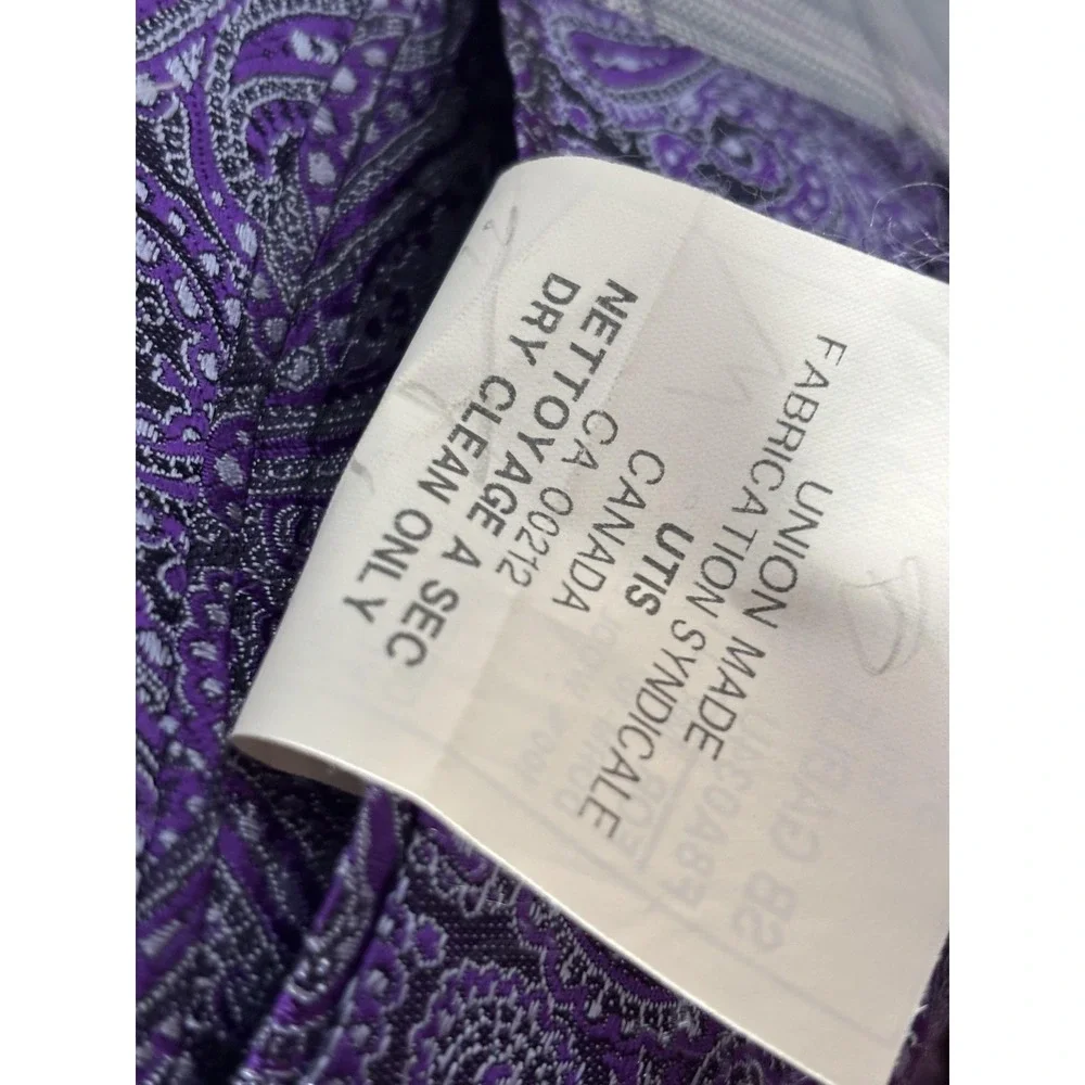 Samuelsohn Blazer Mens 50 Gray Purple Plaid Wool Dormeuil Sport Coat Canada